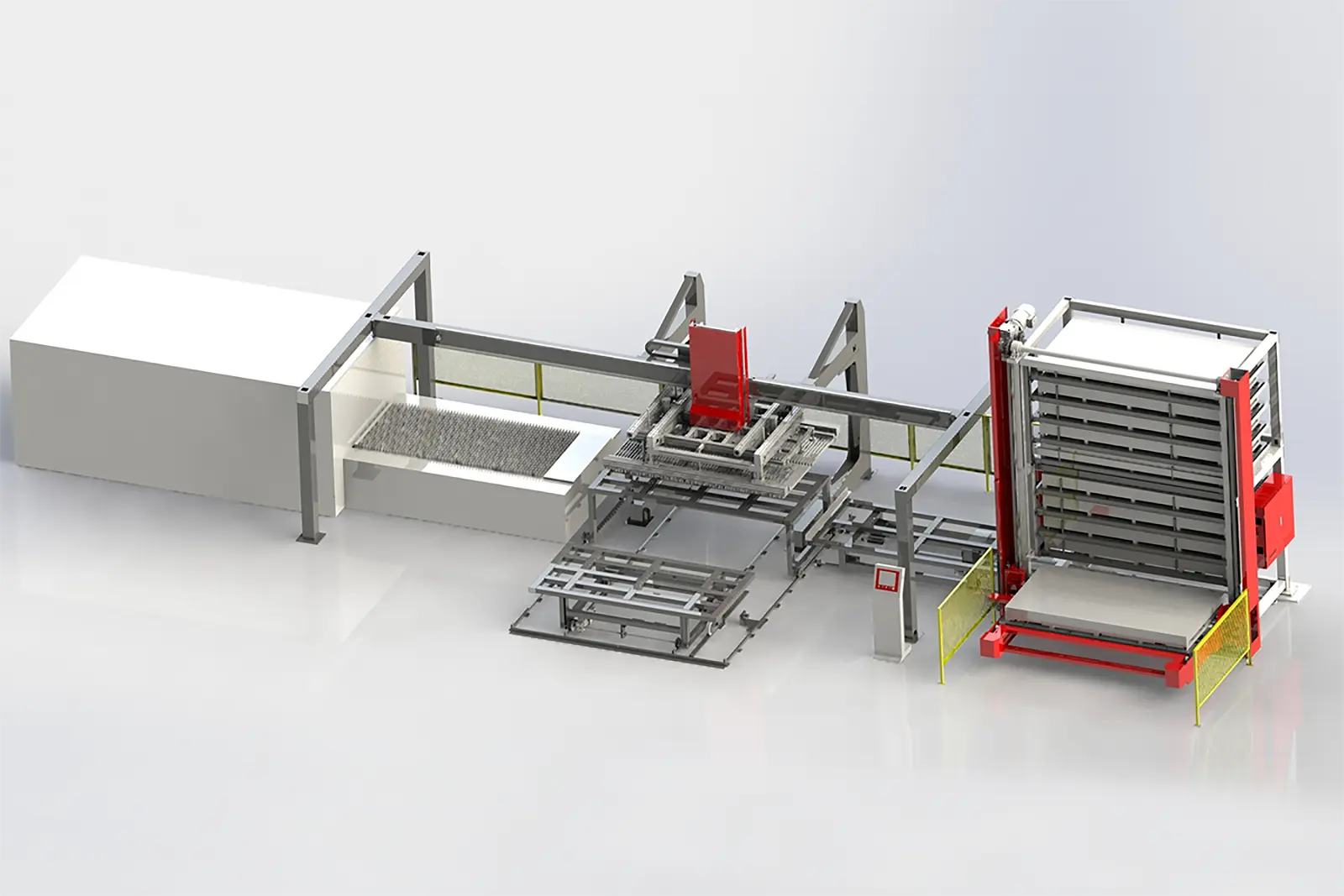 Automated Laser Cutting Loading and Unloading Production Line