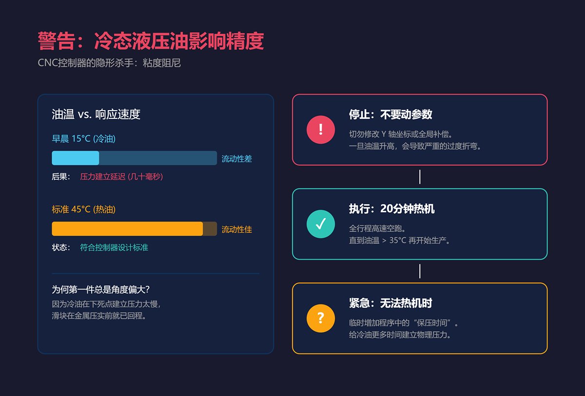 冷态液压油如何偷偷篡改 Y 轴深度